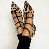 ELARA | LEOPARD STRAP LOW-HEEL SHOES