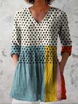 VALERIE | LONG BLOUSE WITH V-NECK
