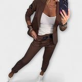 Vionne | Elegant Set of Top, Jacket, and Trousers