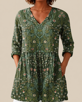 HARRIET | LONG BLOUSE WITH A STRIKING PRINT