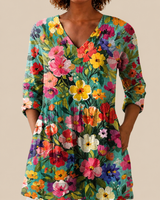 EMMA | LONG BLOUSE WITH A STRIKING PRINT
