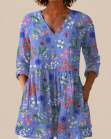 CHLOE | LONG BLOUSE WITH A STRIKING PRINT