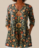 ELEANOR | LONG BLOUSE WITH A STRIKING PRINT