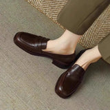 MAYA | SOFT LEATHER SQUARE-HEEL LOAFERS