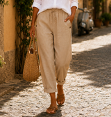 EVIE | LIGHTWEIGHT LINEN TROUSERS