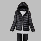 Women's Lightweight Packable Hooded Puffer Jacket
