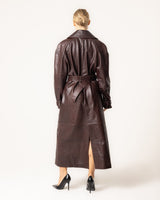 Women's Trench Coat Belted Collar Long Sleeve