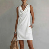 SOPHIA | ELEGANT SLIM FIT COWL NECK DRESS