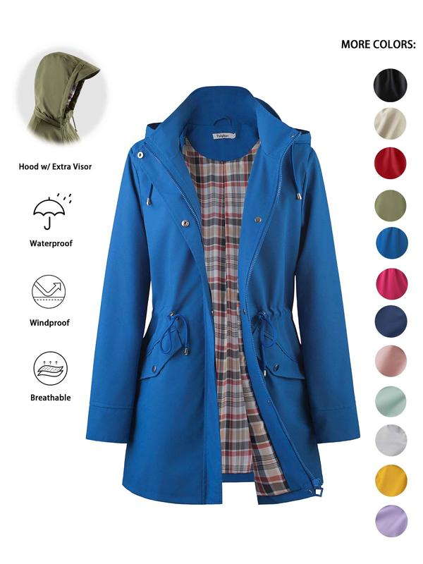 Aimee | Women's Hooded Waterproof Trench Coat