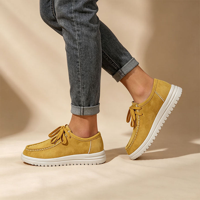 Kelly | Classic Lace-Up Platform Loafers