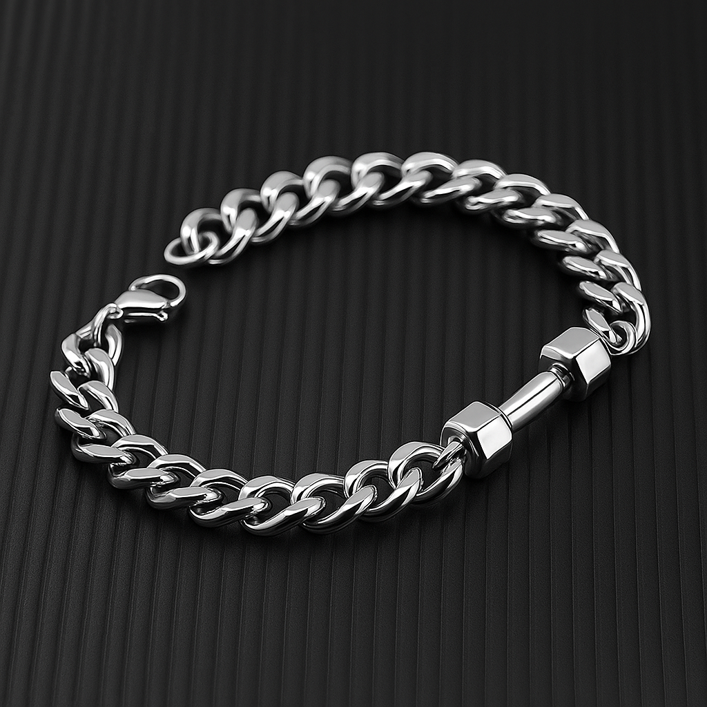 LEWIS | CUBAN DUMBBELL BRACELET