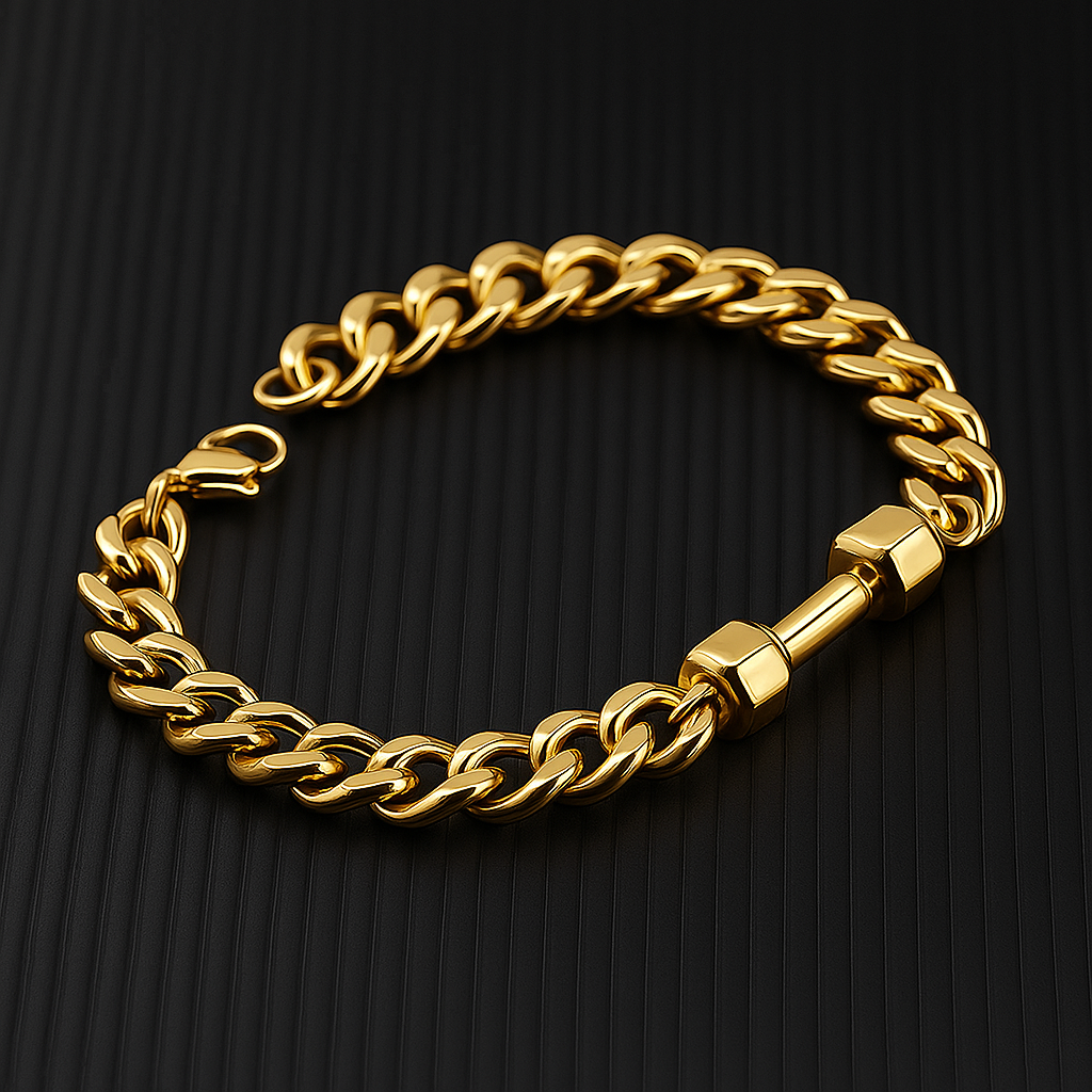 LEWIS | CUBAN DUMBBELL BRACELET