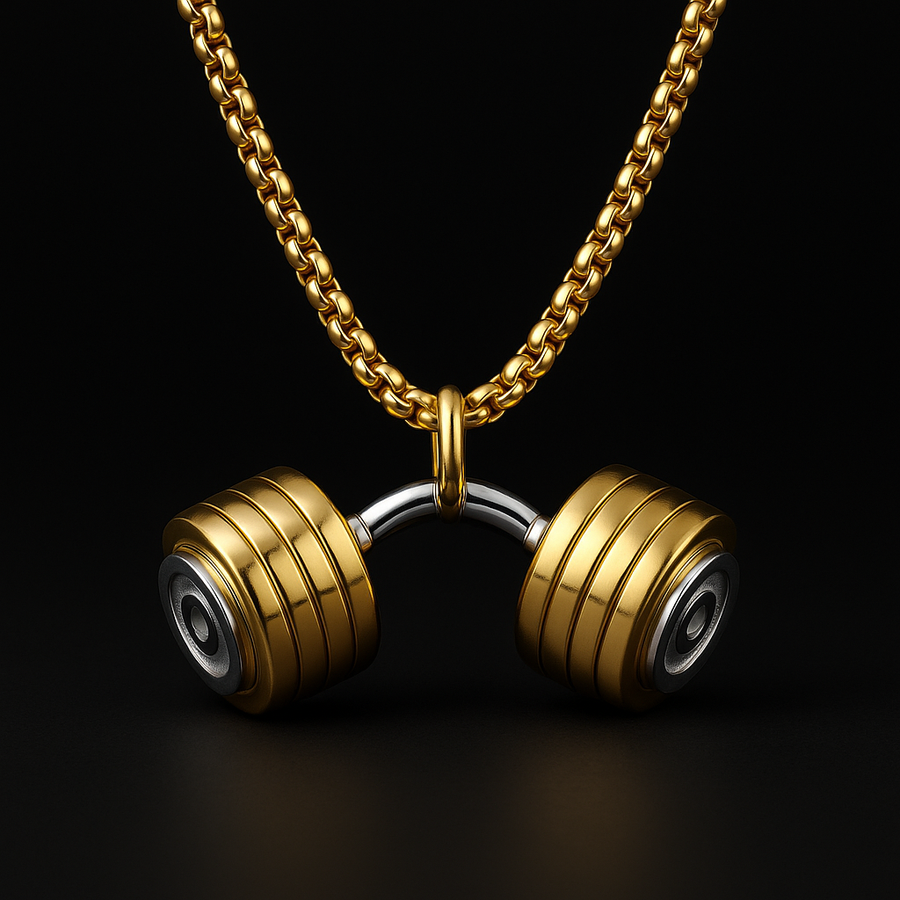 DANIEL | CURVED DUMBBELL NECKLACE