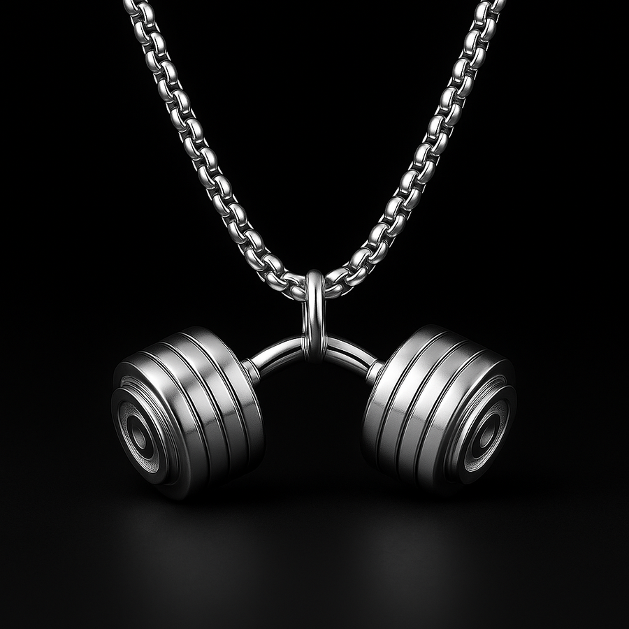 DANIEL | CURVED DUMBBELL NECKLACE