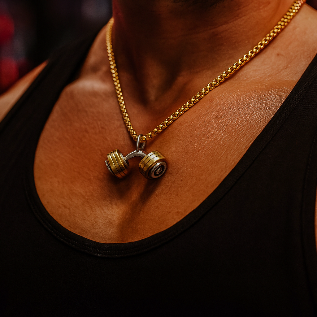 DANIEL | CURVED DUMBBELL NECKLACE