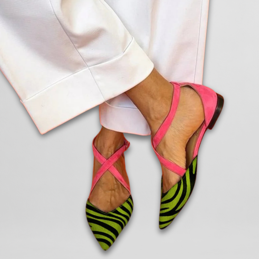 Aveline | Elegant Strap Ballet Flats