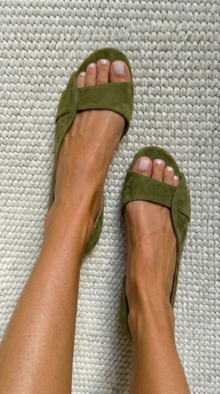 Julia | Casual Suede Low Heel Open-Toe Sandals