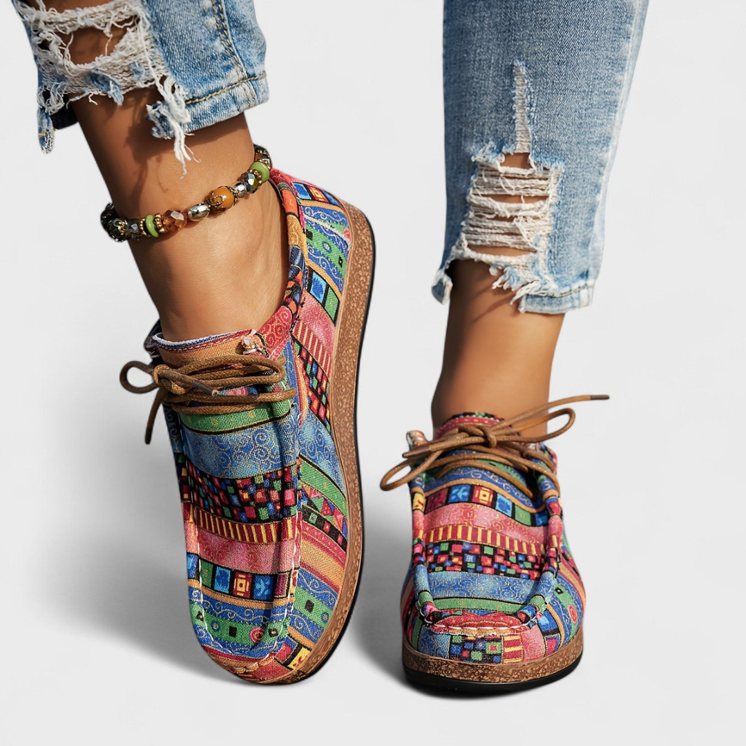 Rebecca | Orthopedic Patterned Sneakers