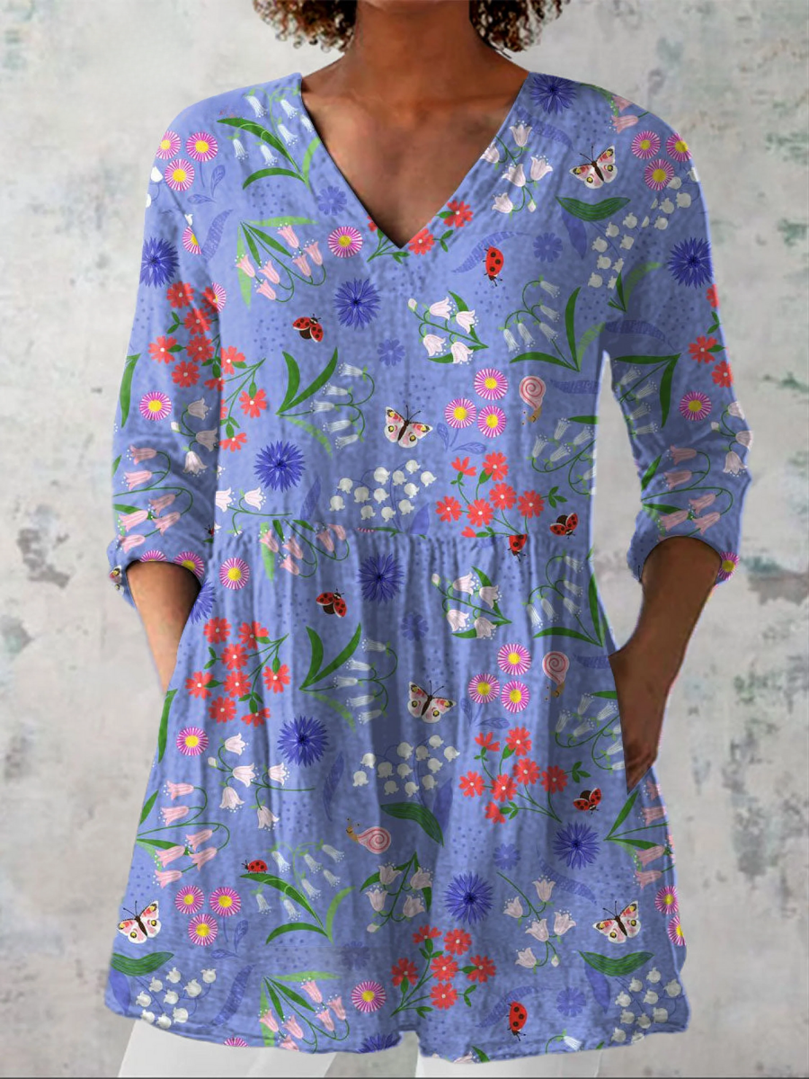 Chloe | Long Blouse with a Striking Print