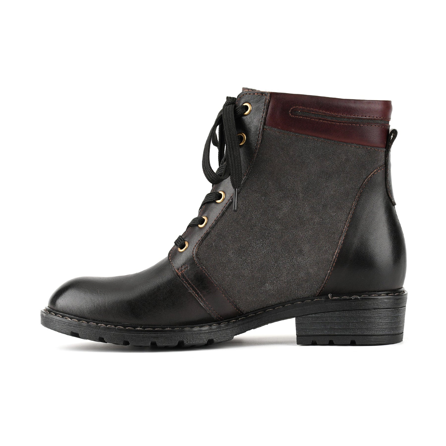 Retro Antique Charm Lace-Up Ankle Boots