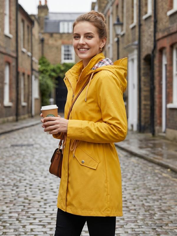 Aimee | Women's Hooded Waterproof Trench Coat