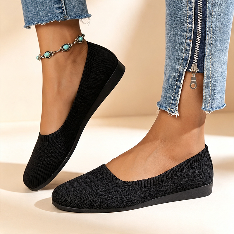 Lisa | Breathable Knitted Slip-On Walking Shoes