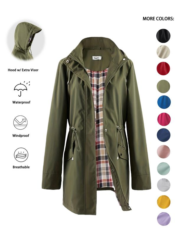 Aimee | Women's Hooded Waterproof Trench Coat