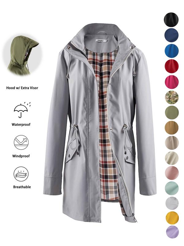 Aimee | Women's Hooded Waterproof Trench Coat