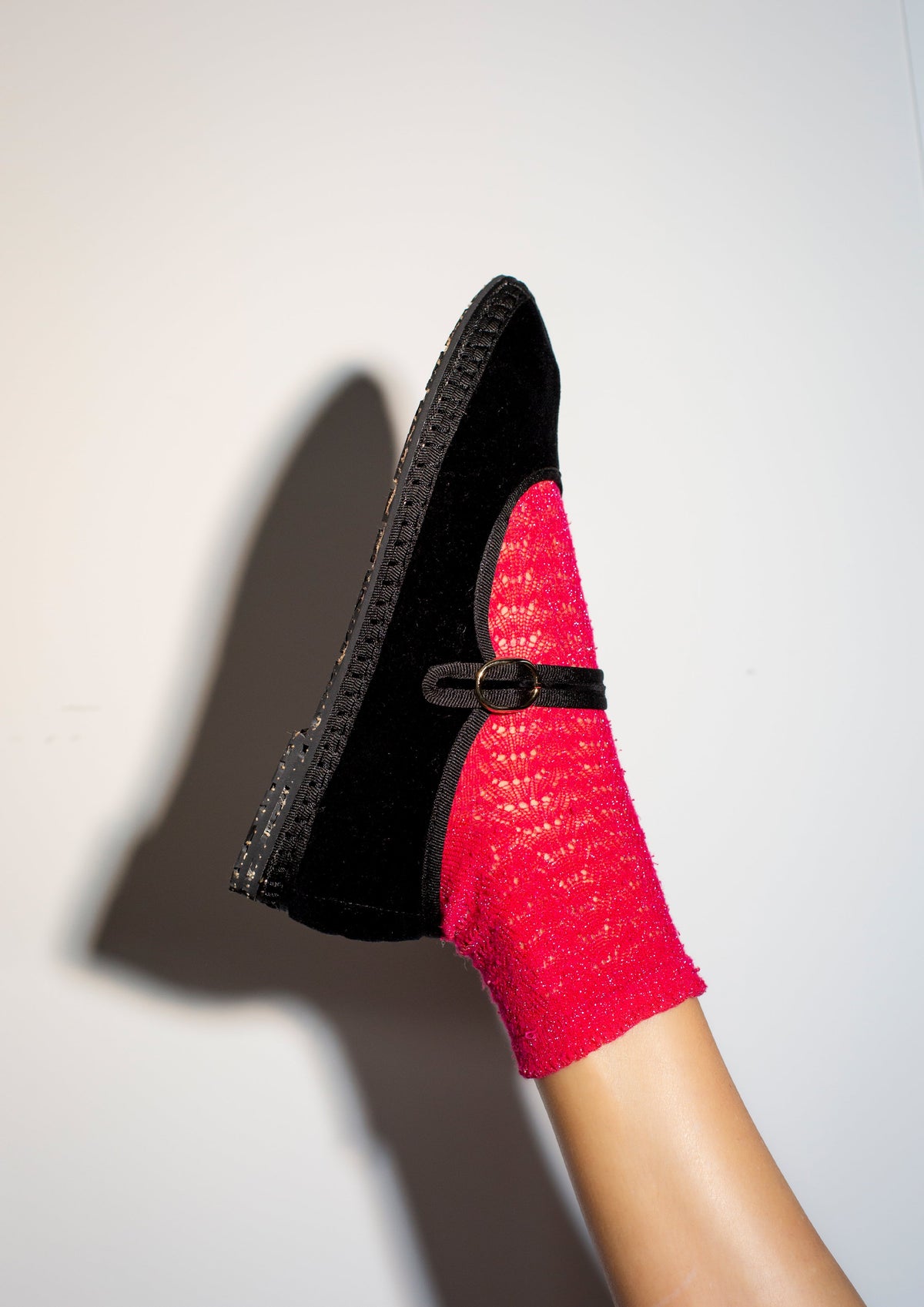 Mabel | Velvet Mary Jane Shoes