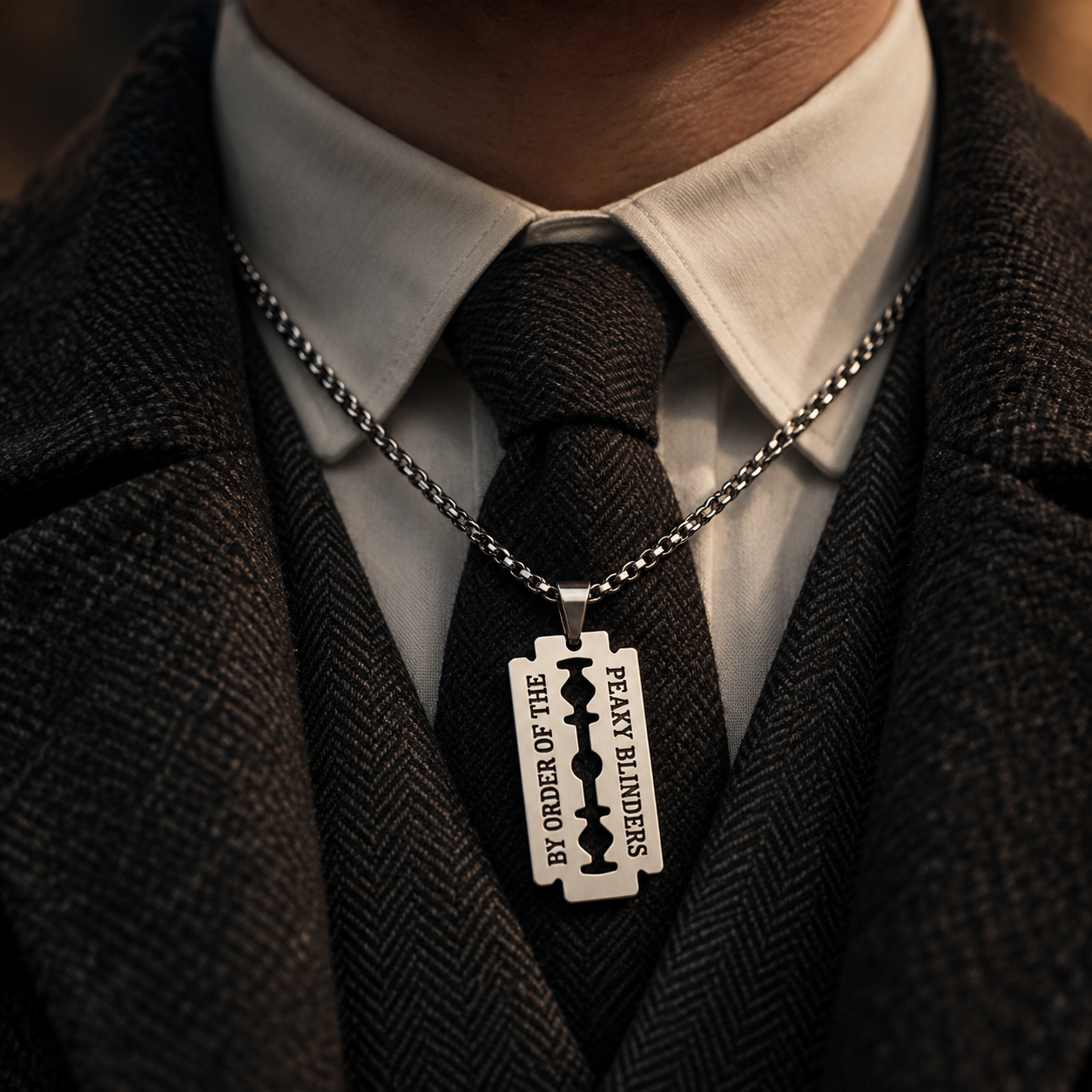 Peaky Razor Necklace
