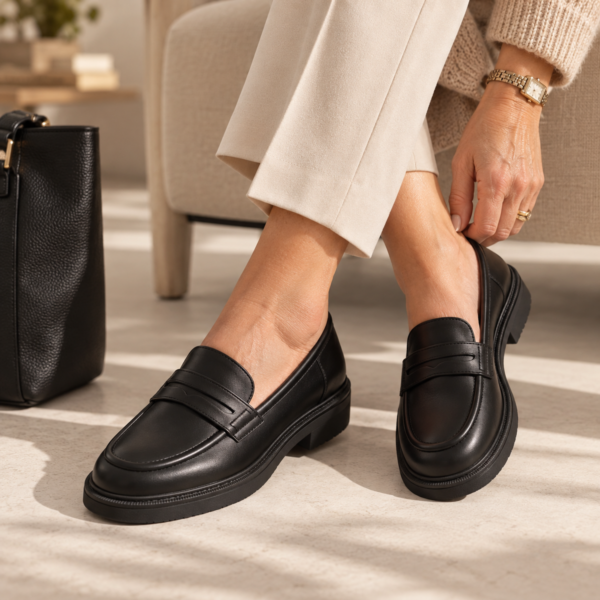 Clara | Classic Leather Loafers