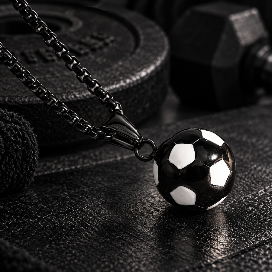 JAKE | FOOTBALL PENDANT NECKLACE