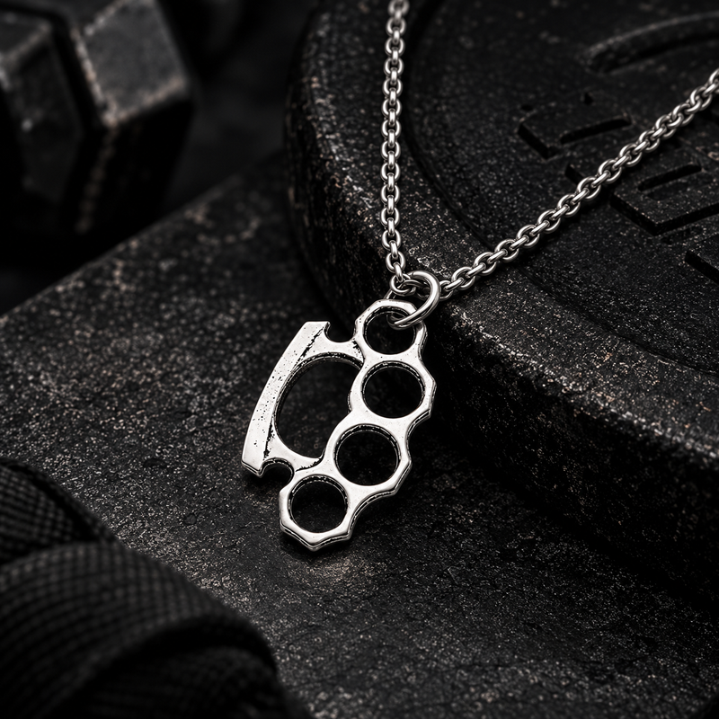 RYAN | KNUCKLE DUSTER PENDANT NECKLACE