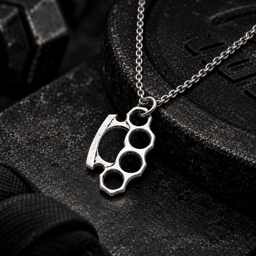 RYAN | KNUCKLE DUSTER PENDANT NECKLACE