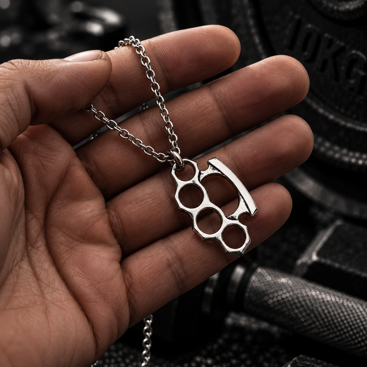 RYAN | KNUCKLE DUSTER PENDANT NECKLACE