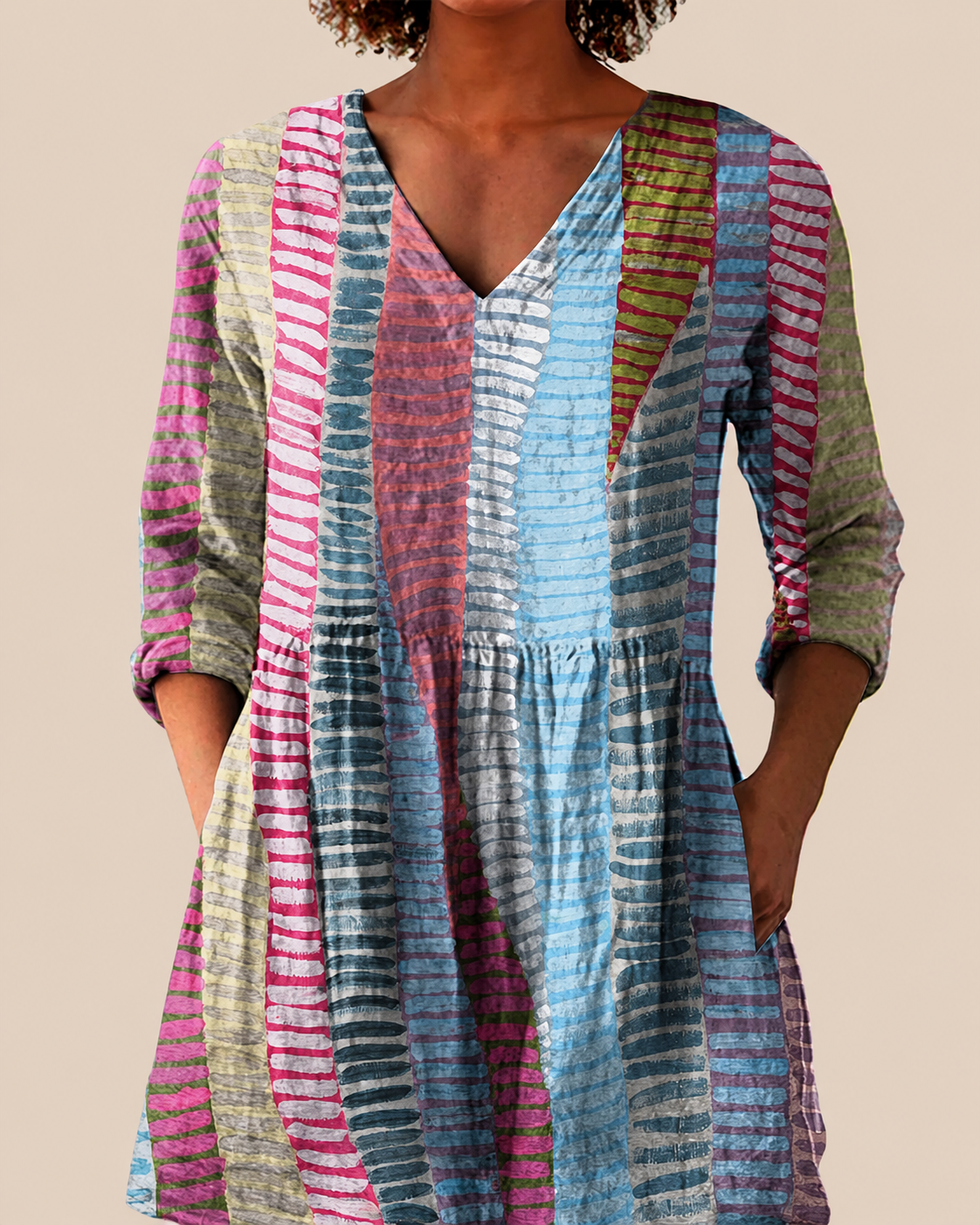 Jasmine | Long Blouse with a Striking Print