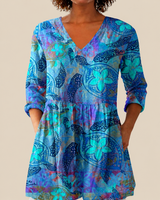 LARA | LONG BLOUSE WITH A STRIKING PRINT