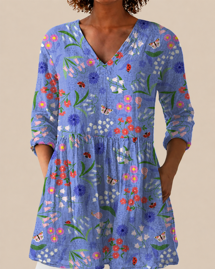 Chloe | Long Blouse with a Striking Print