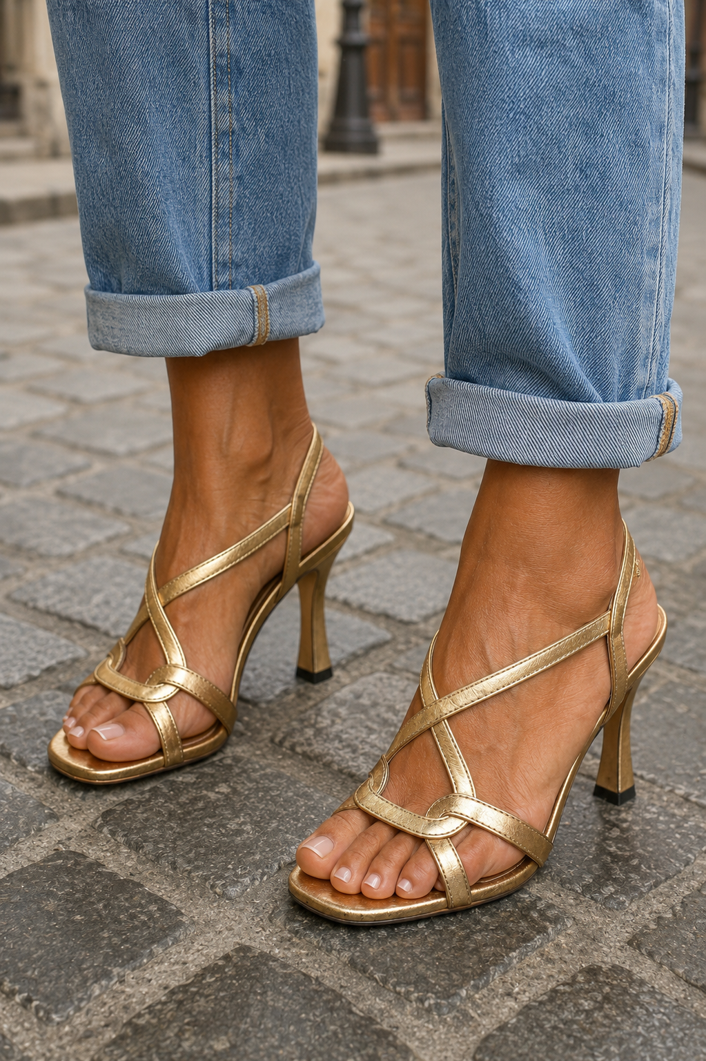 Aurora | Golden Summer Charm Sandals