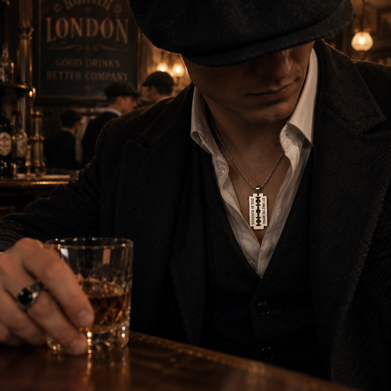 Peaky Razor Necklace