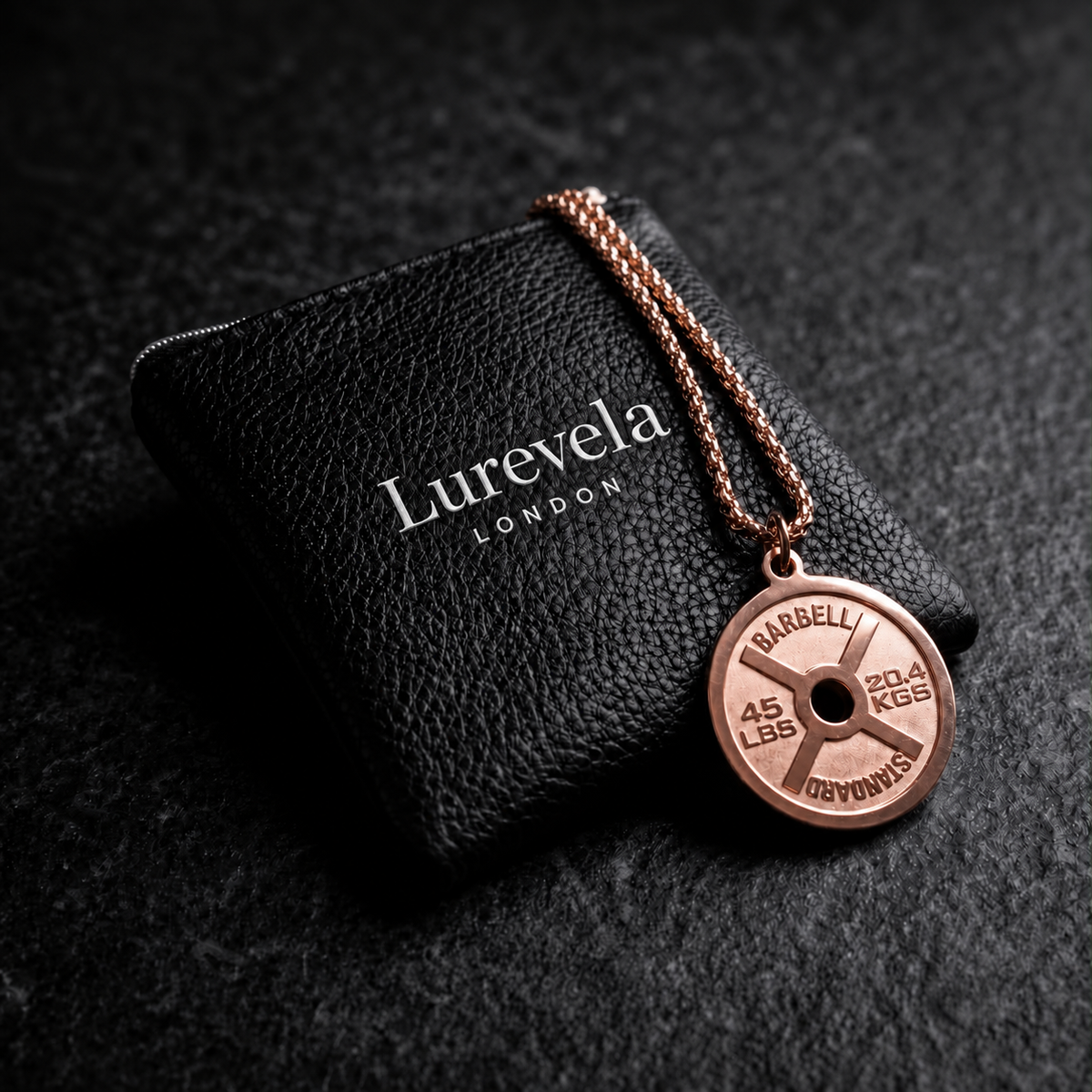 PAUL | ROSE GOLD CLASSIC WEIGHT PLATE NECKLACE