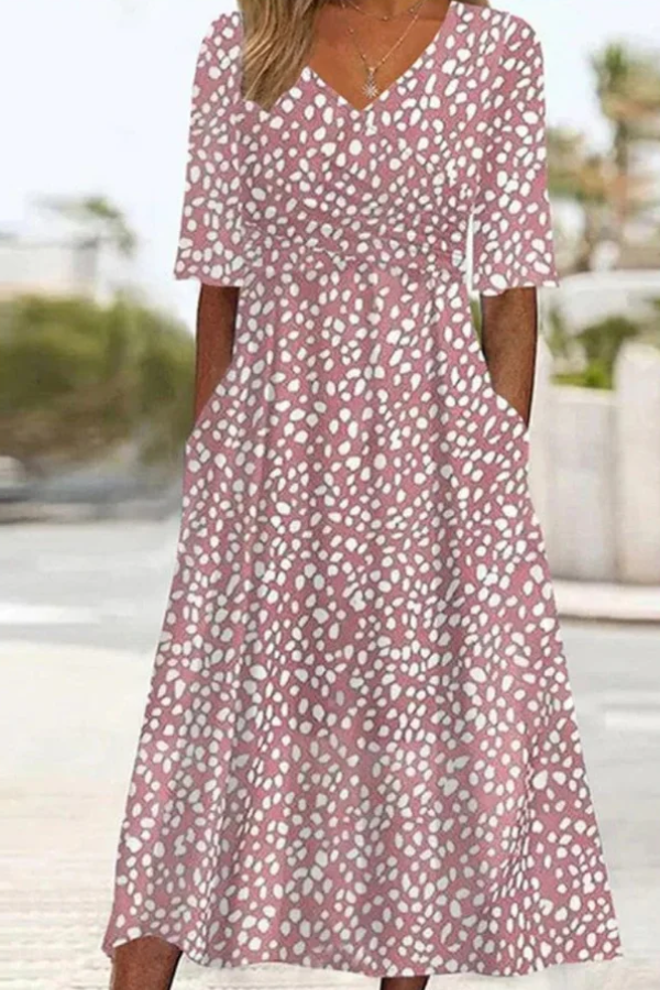 Faye | Flattering Gathered Midi Dress