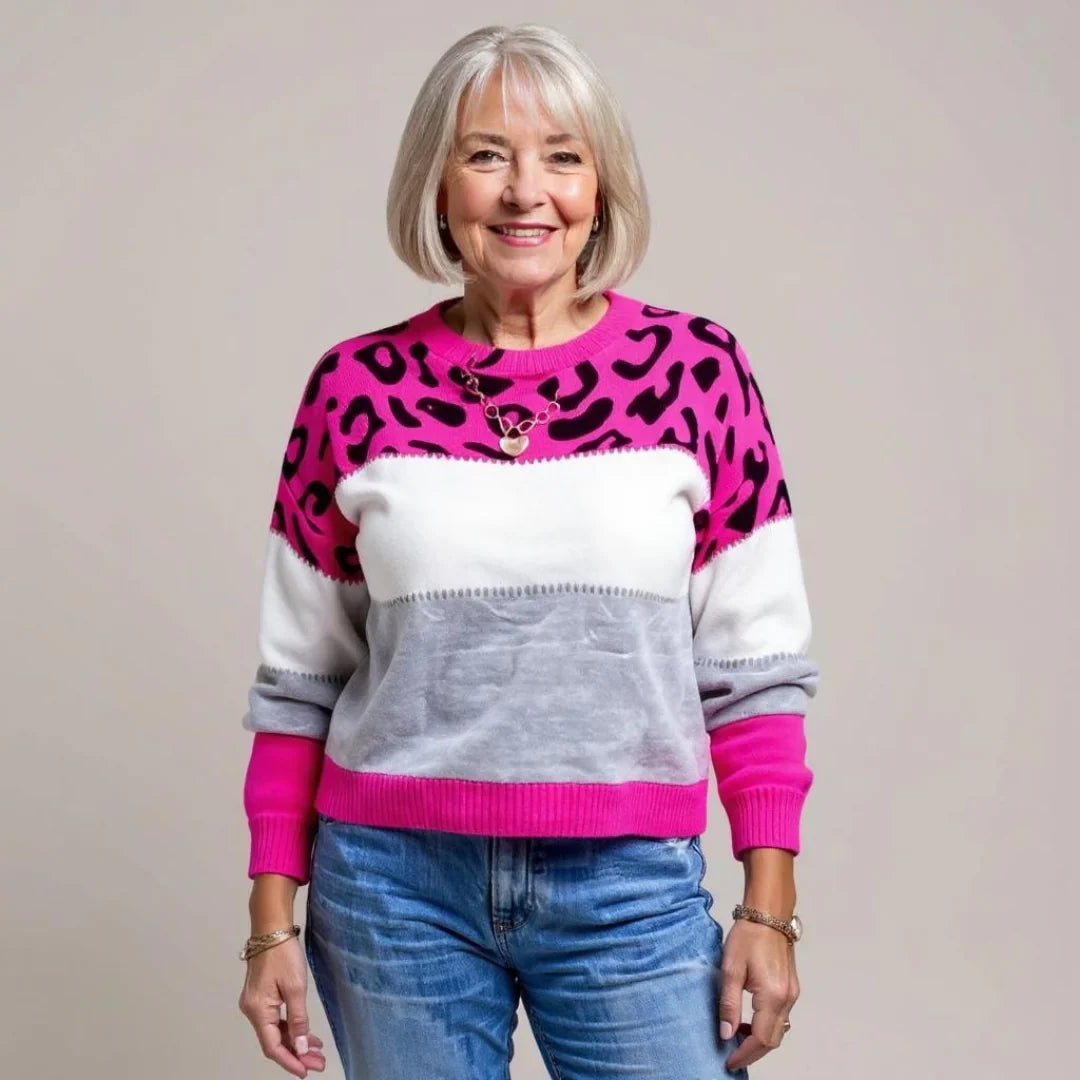 Maria | Leopard Print Relaxed Sweater