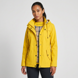 Qing - Casual Drawstring Waist Zip-Up Hooded Jacket