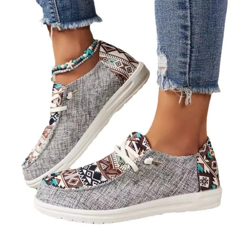 Ava | Orthopedic Patterned Sneakers