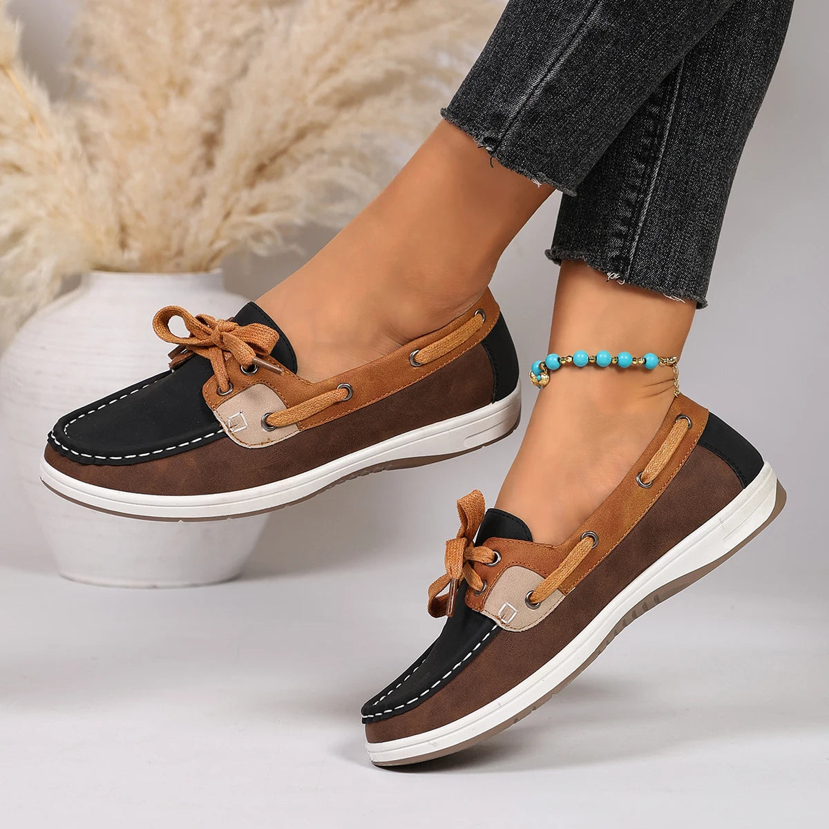 GRACIE | WOMEN'S PATCHWORK SUEDE LOAFERS