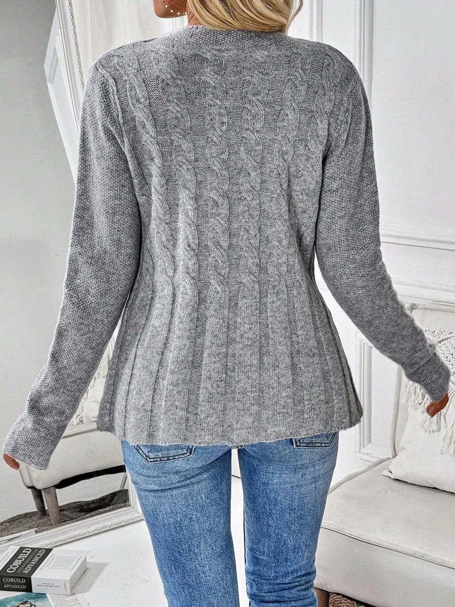 Eloise | Women's Classic Knitted Long-Sleeve Cardigan