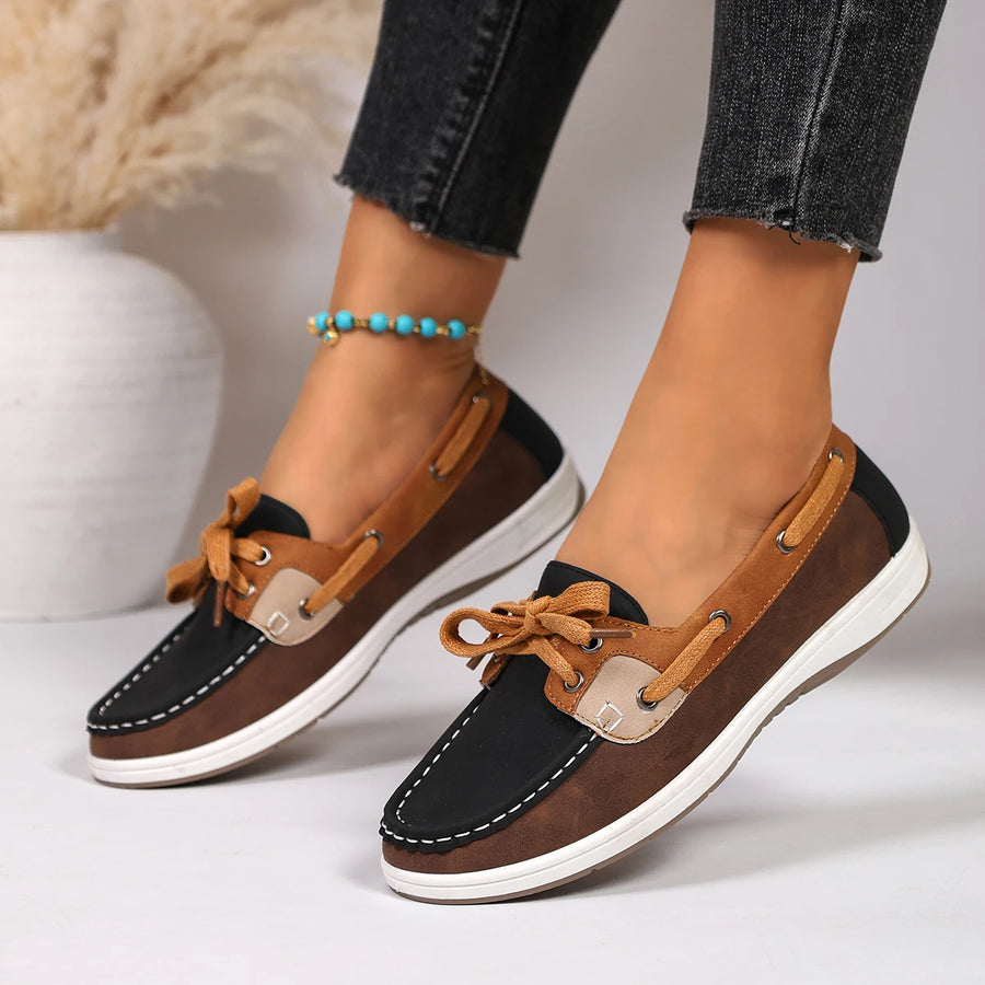 GRACIE | WOMEN'S PATCHWORK SUEDE LOAFERS