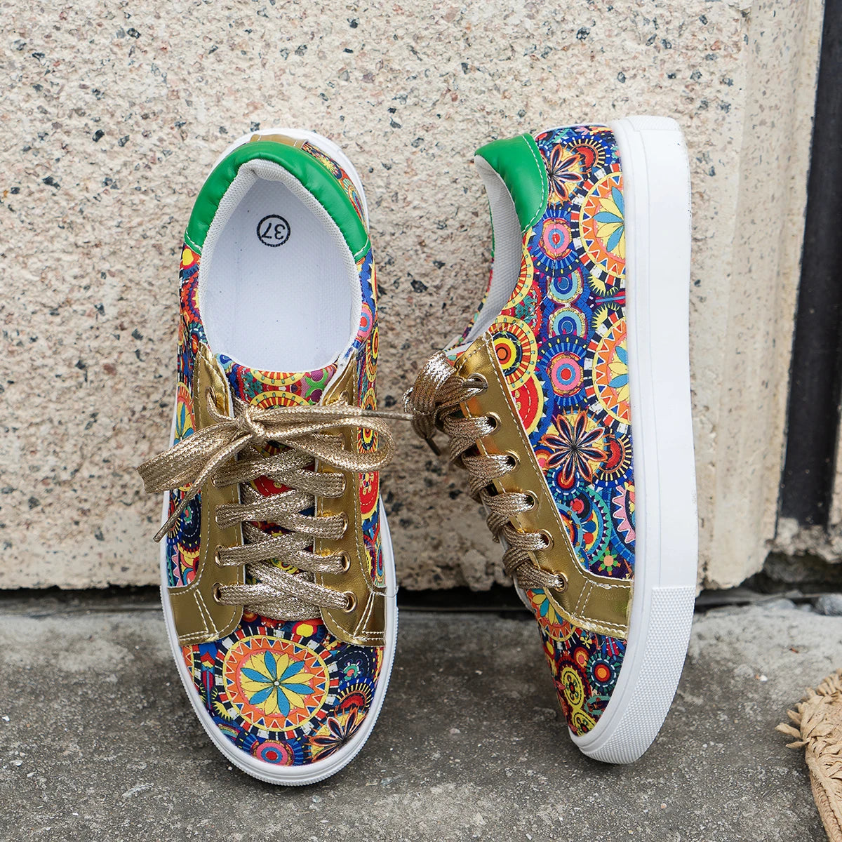 Iris | Printed Low-Cut Sneakers