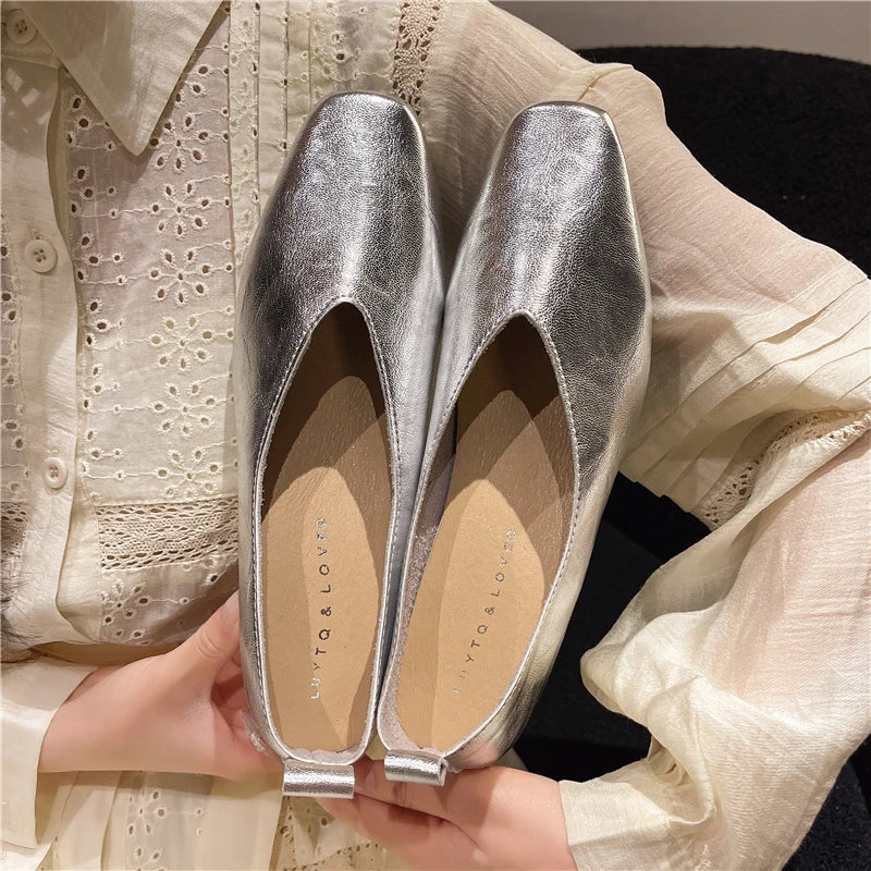 THEA | WOMEN'S GENUINE LEATHER SQUARE-TOE MARY JANE SHOES